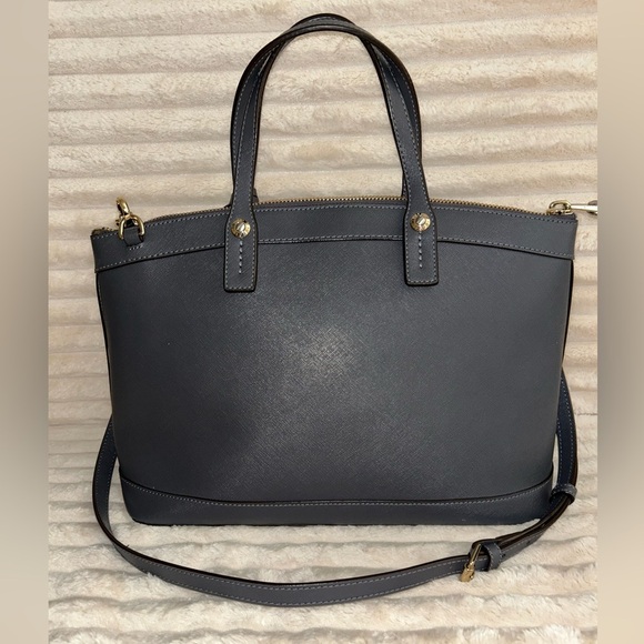 Henri Bendel Charcoal Satchel Bag - Picture 9 of 13